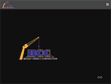 Tablet Screenshot of beckleycrane.com